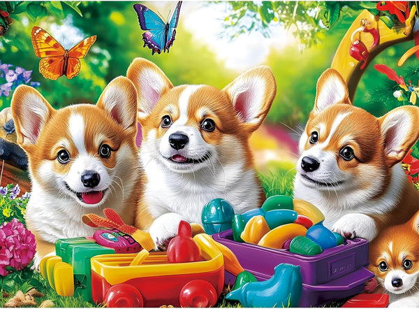 VOLUVOLU 300 Pieces Dog Puzzles for Adults, Puppy and Toys Puzzle for Adults