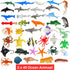 80 Pieces Sea Creatures Toys for Kids, Assorted Vinyl Plastic Ocean Animals for Party Favors and Educational Goodie Bags