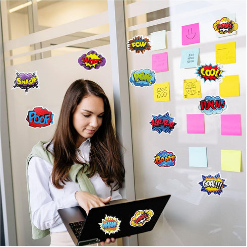 600 PCS Hero Themed Stickers Roll for Party Decorations, Creative Scrapbooks, Favors, and Children's Rewards - 12
