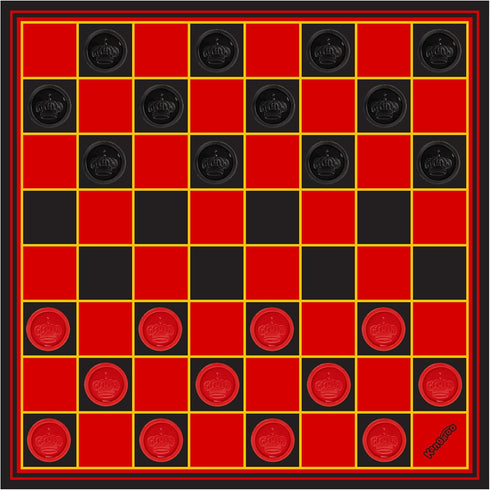 24 (12 12- 15x15 Inches Kangaroo - Multiplayers Strategy Checker Board Game for Kids & Adults - Portable Educational