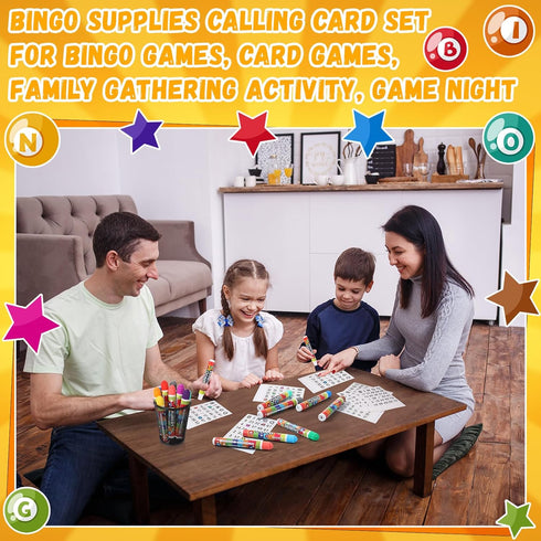 228 Pack Set 180 48 Set Crtiin Bingo Game Cards and Dot Daubers Includes Bingo Cards and Dot Markers Supplies Calling