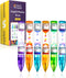 Special Supplies Liquid Motion Bubbler Pens, 6-Pack Colorful Hourglass Timer for Sensory Play