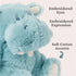 7 GUND Baby Oh So Snuggly Littles Hippo, Small Stuffed Animals, Hippo Stuffed Animal, Plush Toys for Infants