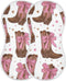Mazeann Western Cowgirl Boots Star Burp Cloths Baby Boys Girls Absorbent Soft Cotton