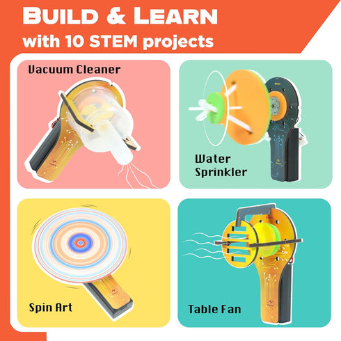 10-in-1 5-12 Summer Butterfly EduFields STEM Kit Science Experiments & Projects for Kids Ages | Engineering Building