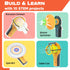 10-in-1 5-12 Summer Butterfly EduFields STEM Kit Science Experiments & Projects for Kids Ages | Engineering Building