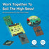 2 Communication (5" 5" 2") ALLPLAY Sail Cooperative Strategy Player Board Game for Adults and Family - Unique Trick