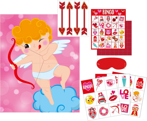 32 Set Iconikal Valentine's Day Player Bingo Game Classroom Group Activity Fun Interactive Learning School Plus Bonus