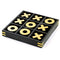 10" Large Elegant Premium Black Tic Tac Toe Board Game | Wooden Puzzle Game | Coffee Table Decor & Games