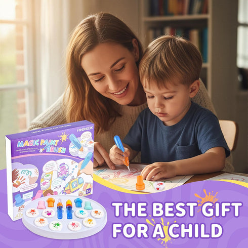 Set 3,4,5,6,7,8,9 MINDNOOK Magic Brush Painting for Kids, Mess Free Art Station with Color-Changing Brush for Creative