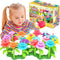 FUNZBO Flower Garden Building Toys for Girls, Toddler Toys for 3-7 Year Olds, Stacking Toys for Outdoor Play