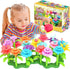 FUNZBO Flower Garden Building Toys for Girls, Toddler Toys for 3-7 Year Olds, Stacking Toys for Outdoor Play