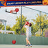 Mini Indoor Basketball Hoop for Door, Over Door Hoop with Large 9 Inch Dunk Rim and 4 Mini Basketballs