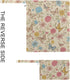 Burbuja 2 Pack, 2 Floral Butterfly Wet Dry Bags for Baby Cloth Diaper Waterproof Reusable Wet Bag with Zippered Pockets