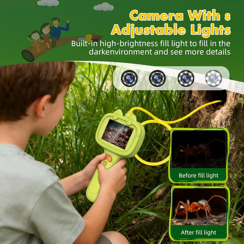 Daxiongmao 3 4 5 6 7 8 Borescope Camera with Light for Kids | STEM Science Educational Toy for Years Old Boys & Girls |