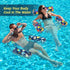 2 Packs Hammock, Summer Sunikko X Pool Floats Adult Fabric Heavy Duty Inflatable Pool Chair Blow Up Floaties