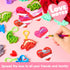 28 Packs JOYIN Valentine's Day Gift Cards with Pop Fidget Keychain Toys, Dinosaur Stress Anxiety Relief Fidget Toys