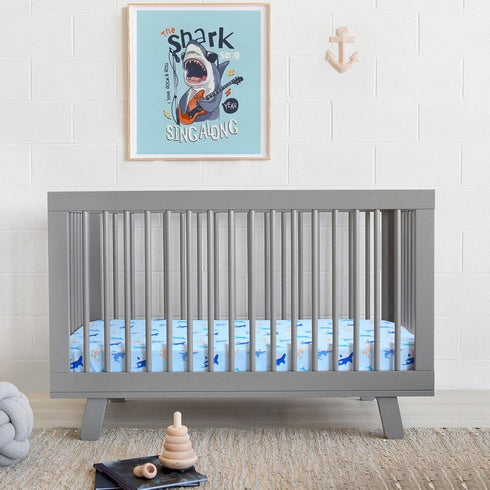 UOMNY Shark Fitted Crib Sheet for Baby Boys, Standard Crib and Toddler Mattresses, Ocean Crib Mattress Sheets 52 x 28
