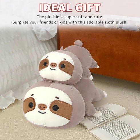 (9.8", 1.0Lbs) Onsoyours Original Weighted Sloth Plush, Cute Hugging Sloth Weighted Stuffed Animal, Soft Collectible