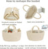 JUNBOLE Diaper Caddy Organizer Cotton Rope Baby Basket Nursery Storage and Portable Tote Bag for Car Ideal Baby Shower