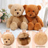 2 Pack 18 Inch Wettarn Plush Teddy Bear Stuffed Animal Cuddly Stuffed Bears Plush with Bow for Kids Easter Birthday
