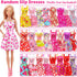 Ecore Fun 39 Pcs Doll Clothes and Accessories, 3 Fashion Dresses, 10 Slip Dresses, 3 Tops, 3 Pants for 11.5 inch Dolls