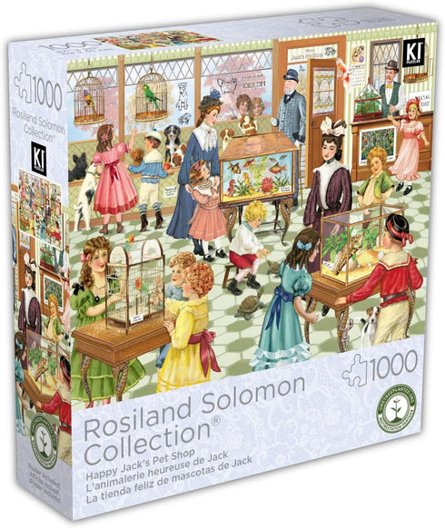 1000 Piece Puzzle for Adults Rosiland Solomon Fashions from Paris Victorian Store Jigsaw Puzzle, 27x20 inches by KI Puzzles, (02680-SB)