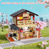 8+ 763 Toy Building Block, Japanese Sushi Shop Model Kit, Compatible with Regular Size Brick, Creative Construction