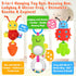 0-6 Spiral Car Seat Toys for Infants, Months Carseat & Stroller Pram Separable Activity Hanging Toys with Rattle