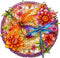 Dragonflies Family Wooden Jigsaw Puzzles for Adults, Unique Animal Shape Wood Puzzles, 260 pcs (L-13.6 * 13.1in)