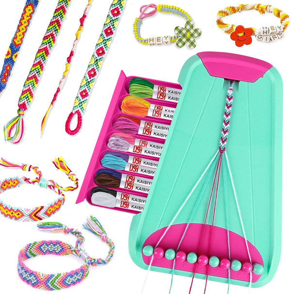 Rdfmy Friendship Bracelet Making Kit for Girls, Arts and Crafts Bracelets String Maker