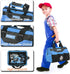 10-Piece Set Woodworking,6+ REXBETI Kids Tool with Real Hand Tools, Blue Durable Storage Bag, Children Learning Tool