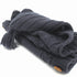 XMWEALTHY Newborn Baby Wrap Swaddle Blanket, Knit Sleeping Bag Receiving Blankets (Black Grey) (0-6 Month)
