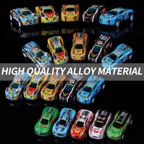 28 Pack Pull Back Cars for Kids, Mini Vehicles Toy Bulk Party Favor Race Cars for Boys Girls Toddlers