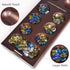 Wooden Mancala Board Game with Magnetic Lock - 48+8 Extra Multi Color Glass Stones, Folding Set for 2 Players, Ages 6+