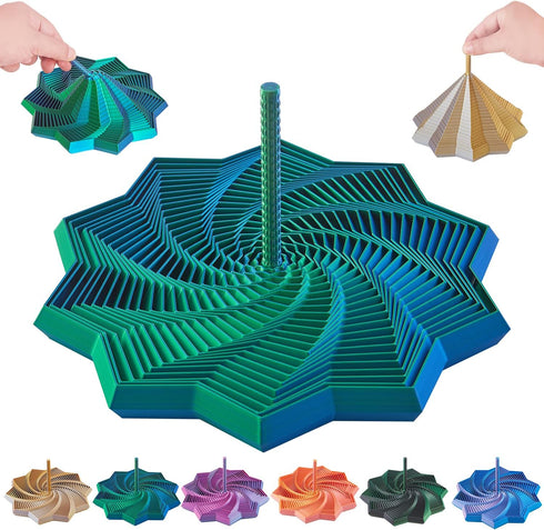 faumish 3D Expanded Sensory Fidget Star with Handle,Stress-Relief for Adults,Multi-Color Entertainment Pack for