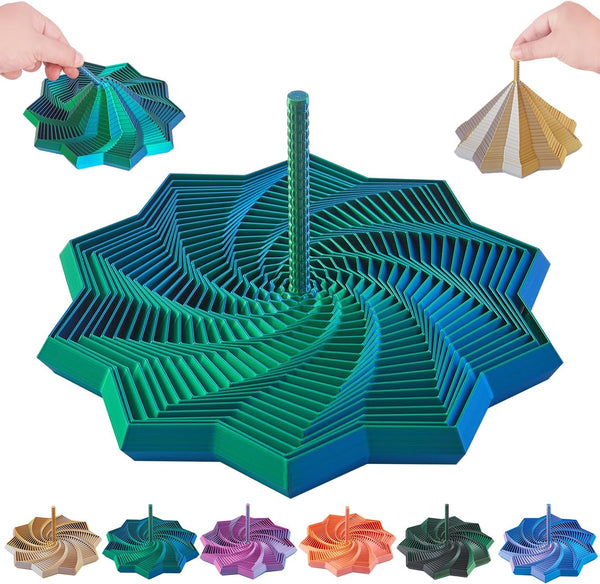 faumish 3D Expanded Sensory Fidget Star with Handle,Stress-Relief for Adults,Multi-Color Entertainment Pack for