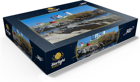 500 MyPuzzle Nubble Lighthouse At Cape Neddick, York Beach, Maine, USA - Premium Piece Jigsaw Puzzle for Adults
