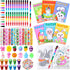 Seajan 110 Pcs Easter Party Favors Gift Set Easter Bunny Coloring Book