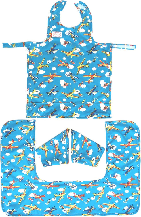 BIB-ON Plus - Full-Coverage Bib and Apron Combination for Infant, Baby, Toddler Ages 0-4