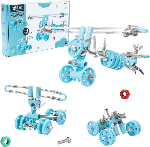 Build Your Own Airplane Model Kits - AirBit Transport STEM Toys for Boys & Girls Ages 8-12, Educational Building Toys