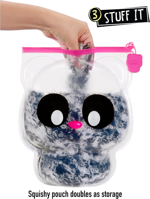 Fluffie Stuffiez Panda Large Collectible Feature Plush 11" - Surprise Reveal Unboxing with ASMR Fidget