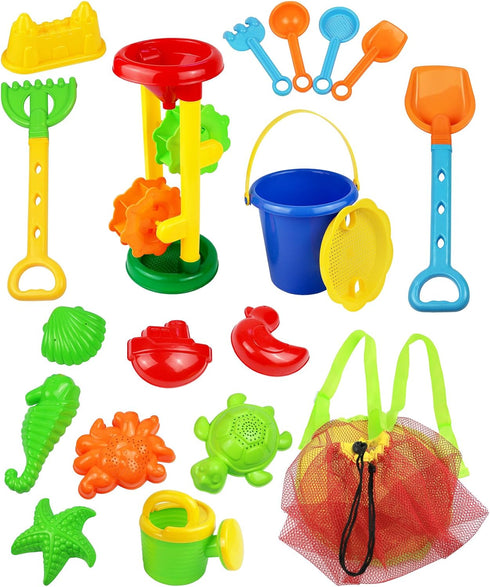 CNP30312 Set, 18 Click N' Play Beach Sand Toy Piece