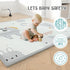 47x47inch ZEEBABA Baby Playpen with Mat, Playpen for Babies and Toddlers, Small Baby Play Pens, Play Yard for Infants