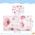 SyXIOP 28" 52" Pink Flowers Cooling Baby Mattress Protector x Reusable Crib Bumper Pads for Baby&Toddler