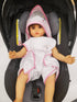 Set 6-12 Baby Hooded Towel and Washcloth for Infants, Boys and Girls Months (Effervescent Elephant)