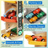 2-in-1 Set 1 2 3 Wooden Car Ramp Race Track Pound Ball Toddler Toy Ball Drop Baby Toy Gift for Year Old Boys Girls