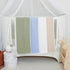 mimixiong Cotton Baby Blanket, Gender Neutral Swaddling Blanket for Nursery, 40 x 30 Inch in White