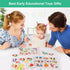 Wooden Peg Puzzles for Toddlers 1-3, Educational Preschool Peg Puzzle Toy Set of 3 - Traffic, Dinosaur, Fruit