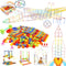 Ggiibro 800Pcs Straw Constructor STEM Building Toys for Kids with Storage Box